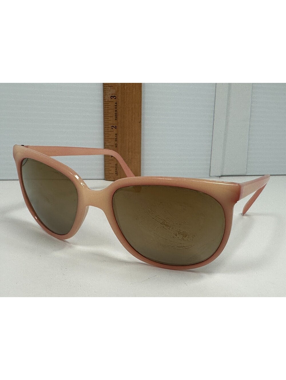 Brevette S.G.D.G. Bolle France Nylon PINK Ski Sunglasses READ LOOK Vintage